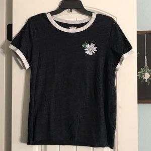 Dark gray Daisy top